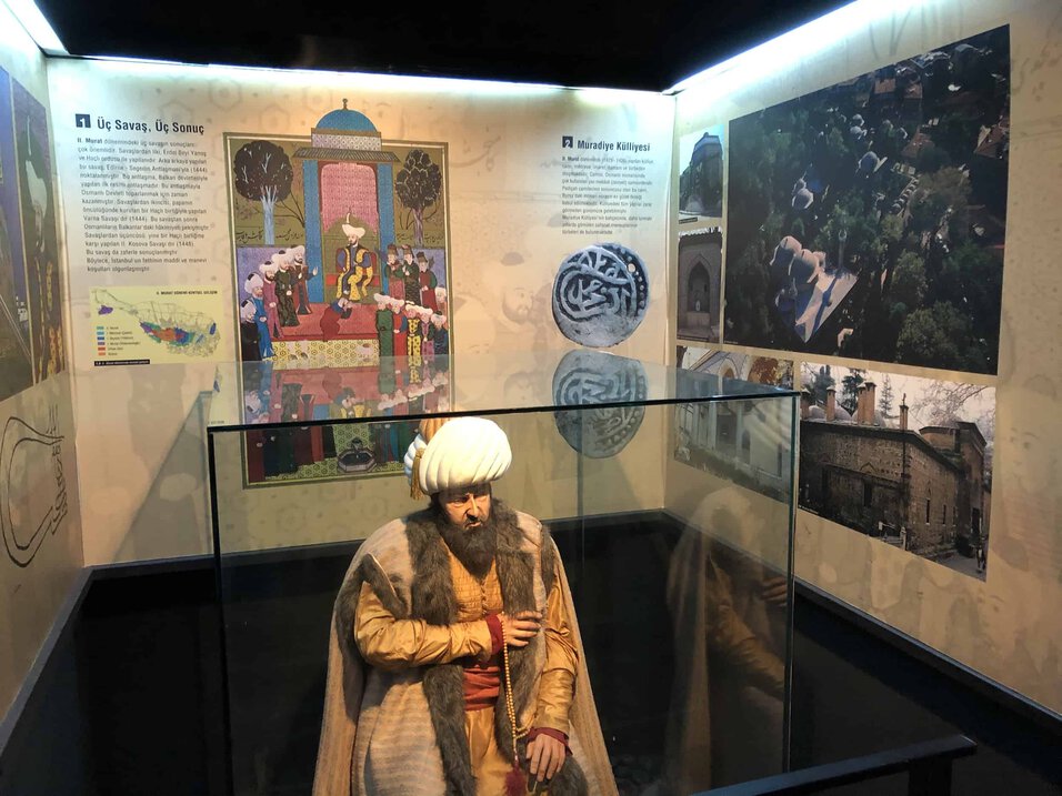 Ottoman sultans wax figures at Bursa City Museum