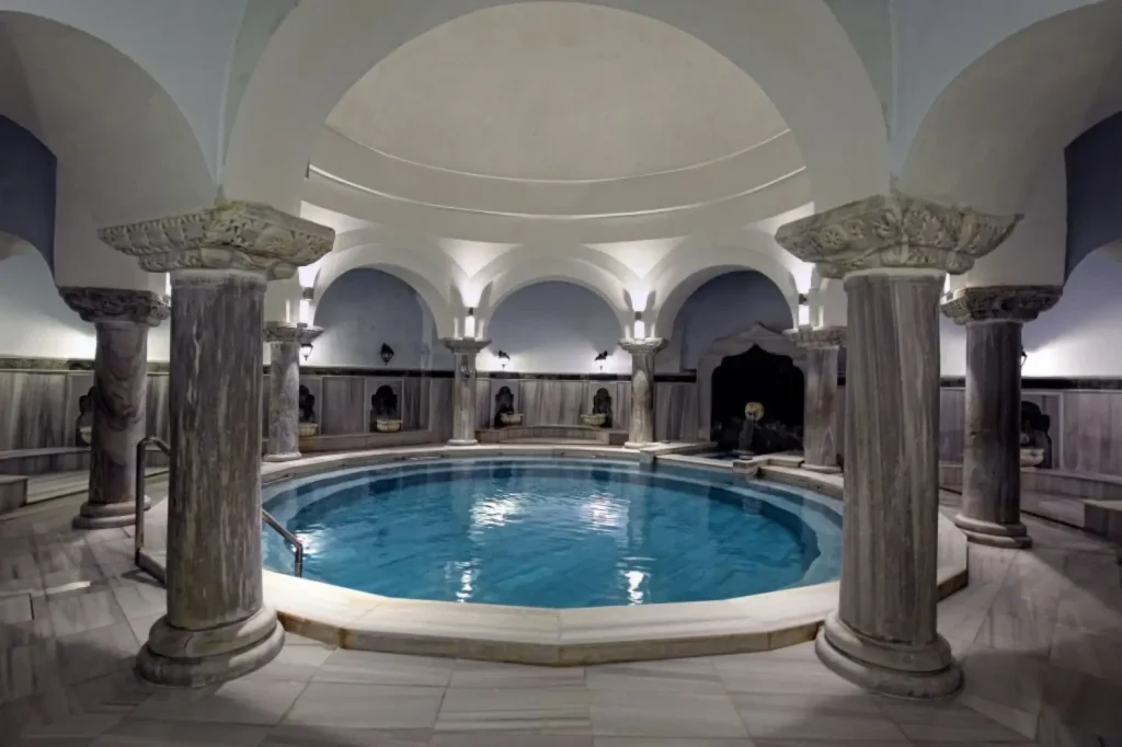 Traditional Turkish bath interior in Bursa