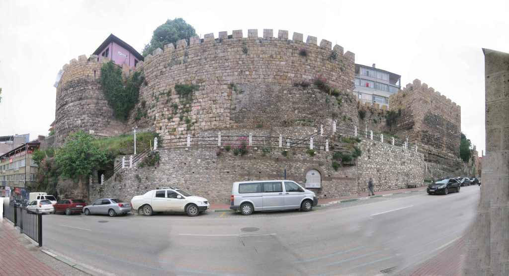 The historic city walls of Bursa