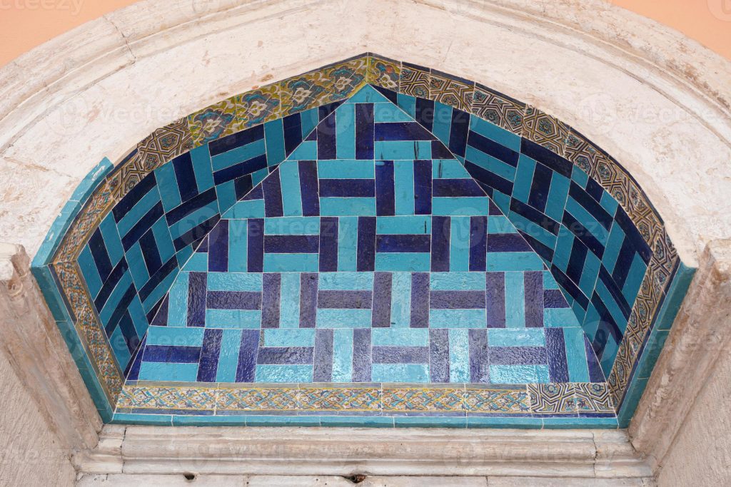 Historic Iznik ceramic artworks at the Turkish and Islamic Arts Museum in Bursa